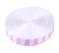 Luxshiny Ruban Rose Flexible en Polyester de 50 Yards pour Emballage et Décoration de Couronnes, Sensibilisation Cancer du Sein, Léger et Adapté Wrapping