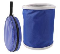 Luxshiny Seau Pliable Multifonction 13l en Abs et Toile, Robuste et Portable pour Rangement Camping et Lavage en Extérieur, Activités de Plein Air