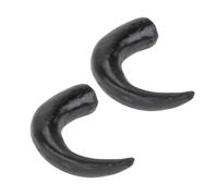 Luxshiny Serrage-tête Décoration Originale Corne de Bœuf en Plastique Noir Accessoire de Coiffure Créatif pour Fête Costumée Soi-même pour Carnaval et Soirées