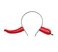 Luxshiny Serrage-tête Original en Écume Rouge de Piment Léger et Décoratif pour Adultes, Accessoire Coiffure Créatif pour Fête et Cosplay