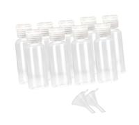 Luxshiny Set de 17 Pièces Flacons de Lotion Vides 50ml Réutilisables en Plastique Entonnoirs Mini pour Salle de Bain et Camping Portable