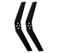 Luxshiny Socle de Remplacement pour Support TV Noir en PP Vis, Design Élégant et Placement Équilibré, Adapté aux Systèmes de Divertissement à Domicile