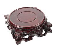 Luxshiny Socle Massif pour Vase et Statue Piédestal Sculpté Stable pour Décoration Intérieure et Extérieure Support Polyvalent pour Théière et Objets Art