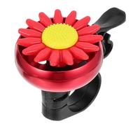 Luxshiny Sonnette Alliage pour Garçon Vélo de Filles de Tournesol et Légère et Petite, en D'aluminium et Plastique Rouge Guidon de Vélo Pliant