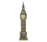 Luxshiny Statue Big Ben en Alliage Bronze, Modèle Vintage D'architecture Britannique, Décoration Intérieure Rétro pour Bureau et Chambre, Figurine Décorative Dôme Londres, Objet