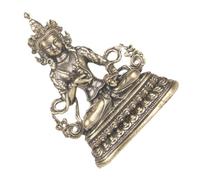 Luxshiny Statue de Bouddha en Laiton Rétro Or, Sculpture Artisanale Surface Lisse et Design Créatif, Décoration Intérieure pour Bureau ou Maison