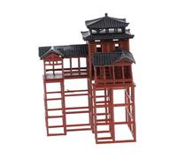 Luxshiny Statue Miniature De Pavillon Ancien Décorations Aquarium Figurine De Maison Chinoise Paysage sous-Marin Décoration Aquarium Asiatique Bonsaï Maquette De Bâtiment Chinois Réaliste