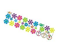 Luxshiny Stickers Muraux Vintage en Pvc Motif Tournesol Rétro, Autocollants Décoratifs pour Maison et Réfrigérateur, Décoration Autocollante pour Salon et Chambre D’garçon et Filles,