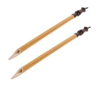 Luxshiny Stylos à Calligraphie en Bambou 2pcs Faits Main avec Précision, Plumeau Multipurpose Beige pour Lettrage et École, Outil Élégant pour Artistes