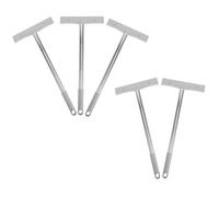Luxshiny Support 5pcs en Acier Inoxydable Professionnel pour Panneaux de Signalisation à Deux Faces Utilisés dans Aéroports et Défilés