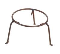 Luxshiny Support à Casseroles Multifonction en Acier D’Armature pour Camping Extérieur, Petit Tripode Portable pour Feu De Bois, Grille Résistante à La Corrosion, Accessoire Cuisson Wok Réutilisable