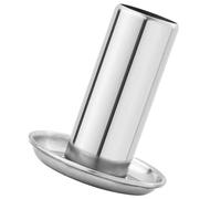 Luxshiny Support à Poulet Inox Pour Barbecue Extérieur Rack Vertical Stable Pour Rôtissoire Camping Outil Pratique Pour Cuisson Uniforme Et Grillades Savoureuses