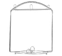 Luxshiny Support à Tasses en Fer Égouttoir Rangement 6 Tasses à Café Argenté Sculpté Organisateur à Thé Cuisine et Bar Accessoire de Comptoir Pratique et Robuste