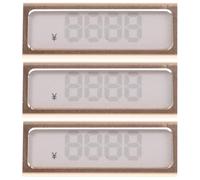 Luxshiny Support D'affichage de Prix en Alliage D'aluminium 3 Pièces Bords Lisses sans Impuretés pour Étagères de Petites Boutiques ou Magasins