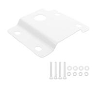 Luxshiny Support de Fixation pour Poteau D'éclairage, Support de Bras de Lampadaire, Fer Blanc, pour Lampadaires et Lampes de Grange, Routes et Projets D'éclairage Public, Installation