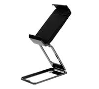 Luxshiny Support de Téléphone Portable Pliable Noir Pince Arrière Rotation 360° Support de Téléphone de Bureau Multifonction pour Travail et Streaming Compact et Stable