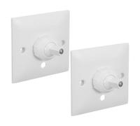 Luxshiny Support Mural Montage Rapide 2 Pièces en ABS Support de Capteur D'alarme 180° Orientable Blanc pour Détecteur de Mouvement Infrarouge pour Garage et Bureau, pour Utilisateurs