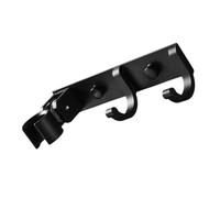 Luxshiny Support Mural pour Douchette Noir en Aluminium Spatial, Crochet Mural de Salle de Bain 1 Pièce, Étagère Murale de Rangement Pratique pour Accessoires et Porte-Serviette