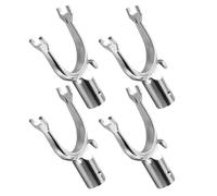 Luxshiny Support pour Branches D'arbres Fruitiers Maintien des Branches en Alliage D'aluminium Argenté, Léger et Portable, Kit de 4 Pièces Adapté pour Vergers et Jardins