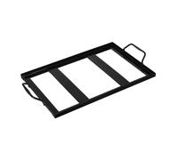 Luxshiny Support pour Plaque De Sel Émaillée Fer Inoxydable Noir Outil BBQ Robuste pour Barbecue Extérieur Et Cuisine Au Restaurant Rack pour Bloc De Sel Accessoire Grillade Assistant