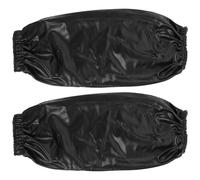 Luxshiny Surmanches Imperméables Anti-huile en Tissu Élastique Noir, Taille Moyenne, Lot de 2 Pièces Cuisine, Ménage et Jardinage, Manchons de Bras Résistants et Faciles