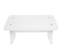 Luxshiny Tabouret de Bureau sous Table en Bois Blanc, Soutien Ergonomique