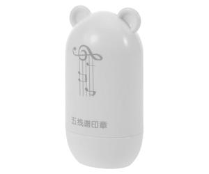 Luxshiny Tampon à Rouleau en Plastique Blanc à 5 Lignes Auto-encreur Création Facile de Portées pour Enseignants et Maternelle pour Préparation de Cours
