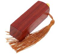 Luxshiny Tampon en Bois de Sceau Chinois 2cm Décoration à Pompon, Tampon Vierge pour Pratiquer la Calligraphie Signature, pour Peinture et Projets DIY