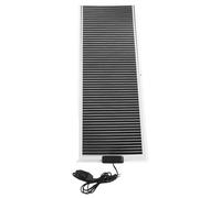 Luxshiny Tapis Chauffant Thermostatique 45W pour Reptiles, Coussin Chauffant en Verre Robuste pour Terrariums de Tortues, Serpents et Lézards, Prise Européenne, Dimensions Standard 28X80