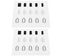 Luxshiny Tapis de Manucure Coussin Étanche 2 Pièces Blanc en Silicone Lavable Accessoire Indispensable pour Salon Professionnel de Nail Art pour Manucure