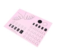 Luxshiny Tapis de Manucure en Silicone Rose pour Pratique D'ongles