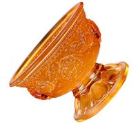 Luxshiny Tasse D'eau de Bouddha en Pierre Azur Résistante, Bol Classique Rétro pour Offrandes Rituelles Bouddhistes, Usage Familial et Cérémonies Spirituelles