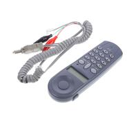 Luxshiny Testeur de Câble Téléphonique Robuste en Abs Connecteur en Cuivre, Opération Facile, Kit Complet pour Maison et Bureau, Ensemble de Test de Ligne Téléphonique