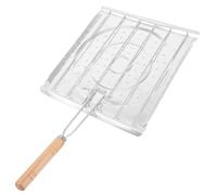 Luxshiny Toasteur Pliable Inoxydable pour Cuisson sur Table Plateau Tortilla et Barbecue Portable Rack Perforé Multifonction pour Camping et Grillade