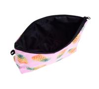 Luxshiny Trousse de Toilette Imprimée Ananas 3D Pochette de Maquillage Portable Femme Paquet de Rangement Cosmétique Léger et Compact Trousse de Toilette de Voyage pour Salle de Sport