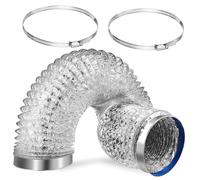 Luxshiny Tuyau Aération Pour Sèche-linge Tuyau De Conduite Ventilation Avec Rubans Et Colliers De Serrage
