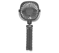 Luxshiny Ventilateur Octopus USB Rechargeable Noir 2,7 W pour Poussette | PP, Faible Bruit, Fixation Enveloppante, Usage Chambre et Bureau, Charge 3,5 H, 1 A