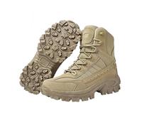 Luxsines Leather Boots, Mens Support Anti-Puncture Work Boots, Waterproof Slip on Hiking Sneakers (Brown,34.5)