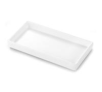 Luxspire Plateau de Salle de Bain, Mini Distributeur de Savon, Petit Plateau de Parfum, Plateau à Bijoux, Porte-Bougie, Plateau rectangulaire pour Organisateur de Bain, évier de Cuisine, Plateau