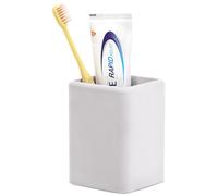 Luxspire Porte-brosses à Dents, Gobelets à Brosses en Diatomite à Dents à Séchage Rapide pour la Salle de Bain, Porte-brosses à Dents Électriques et Porte-Dentifrice, Gris Clair