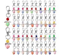 LuxStellar Lot de 40 cadeau invites pendentifs ange gardien - Porte-clés ange gardien - Ensemble de pendentifs pour travaux manuels, cadeaux, accents personnels