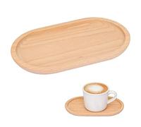 LuxStellar Plateau en bois rectangulaire décoratif - 20 x 11,8 cm - Plateau de service décoratif pour fromage - Organiseur de salle de bain