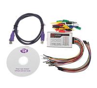 Luxtech Analyseur de Logique LA1010 Analyseur USB 2.0/3.0 Fréquence Echantillonnage 100M avec 16 Canaux Réglables Générateur PWM intégré