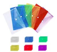 LuxTerra 36 Pièces Pochette Plastique Documents, Sac de Documents à Pression, Pochette Documents Transparente, Porte Document A5 en Plastique Coloré, pour Maison, Bureau, l'école