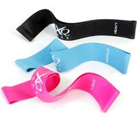 LUXTRI Bandes de résistance avec 3 Niveaux, léger, moyen et haut - 178 x 80 x 30 mm - en Latex - Ruban de fitness, rose vif, bleu, noir - Entraînement pour Différents exercices Gym Sport Musculation