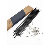 LUXU Lot de 36 rayons de vélo avec 36 en laiton, 230-269 mm, diamètre 2 mm, rayons en acier 14G, pour rayons de roue de VTT, vélo électrique, descente, trekking, vélo de ville et plus encore.