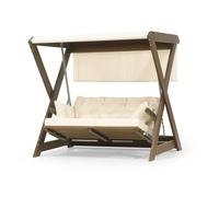 Luxueuse chaise de jardin oscillante en bois Noble balançoire en bois Balançoire de jardin