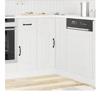Luxueux Best* Armoire d'angle de cuisine - Armoire basse/armoire de plancher, Kalmar blanc bois d'ingénierie Juin18199180