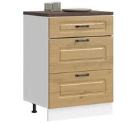 Luxueux Best* Armoire de cuisine - Armoire basse/meuble bas d'évier, Kalmar chêne artisanal bois d'ingénierie Juin62697218