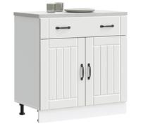 Luxueux Best* Armoire de cuisine - Armoire basse/meuble bas d'évier, Lucca blanc bois d'ingénierie Juin72687167